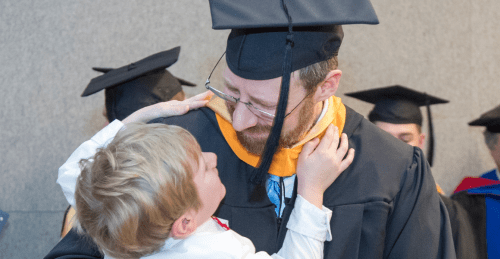 Nursing Graduate with Son